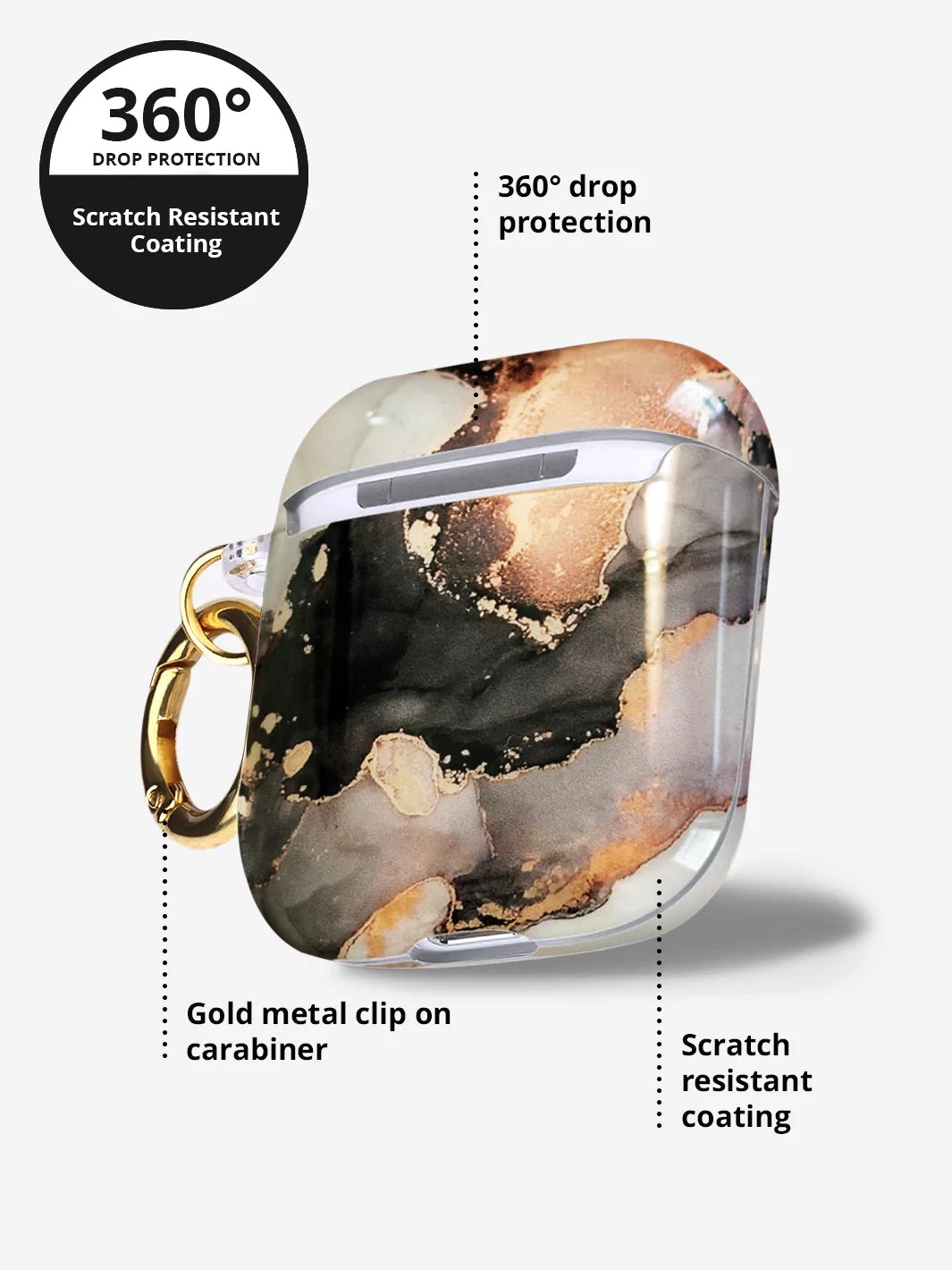 Mercury Marble Airpods Case