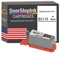 DoorStepInk Brand for Canon BCI-15  BCI15 Black Remanufactured in the USA Ink Cartridge