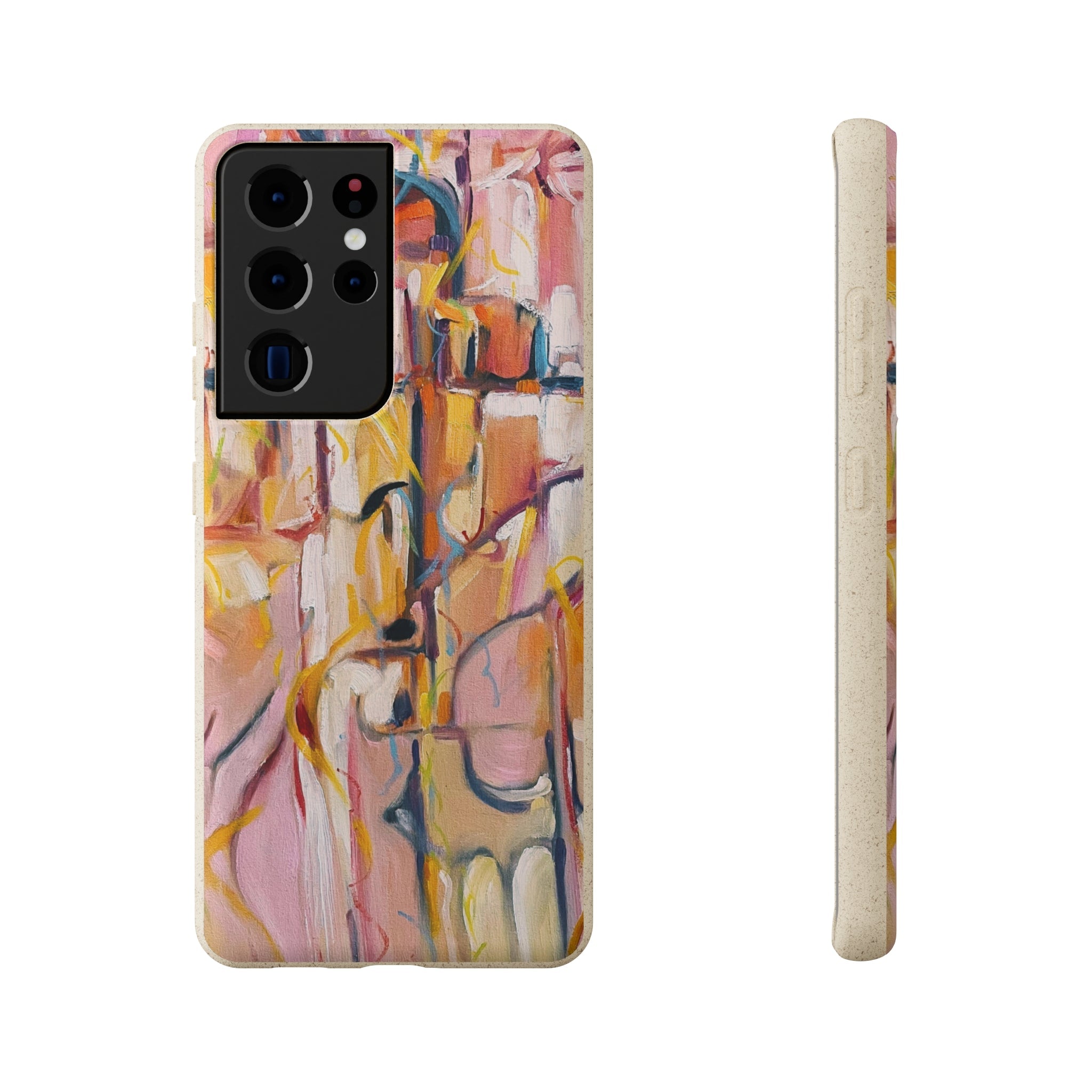 Biodegradable Phone Case with 'Abstract Pueblo' Original Artwork by Barbara Cleary