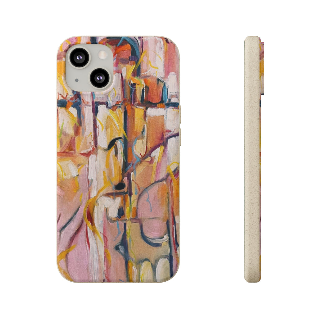 Biodegradable Phone Case with 'Abstract Pueblo' Original Artwork by Barbara Cleary
