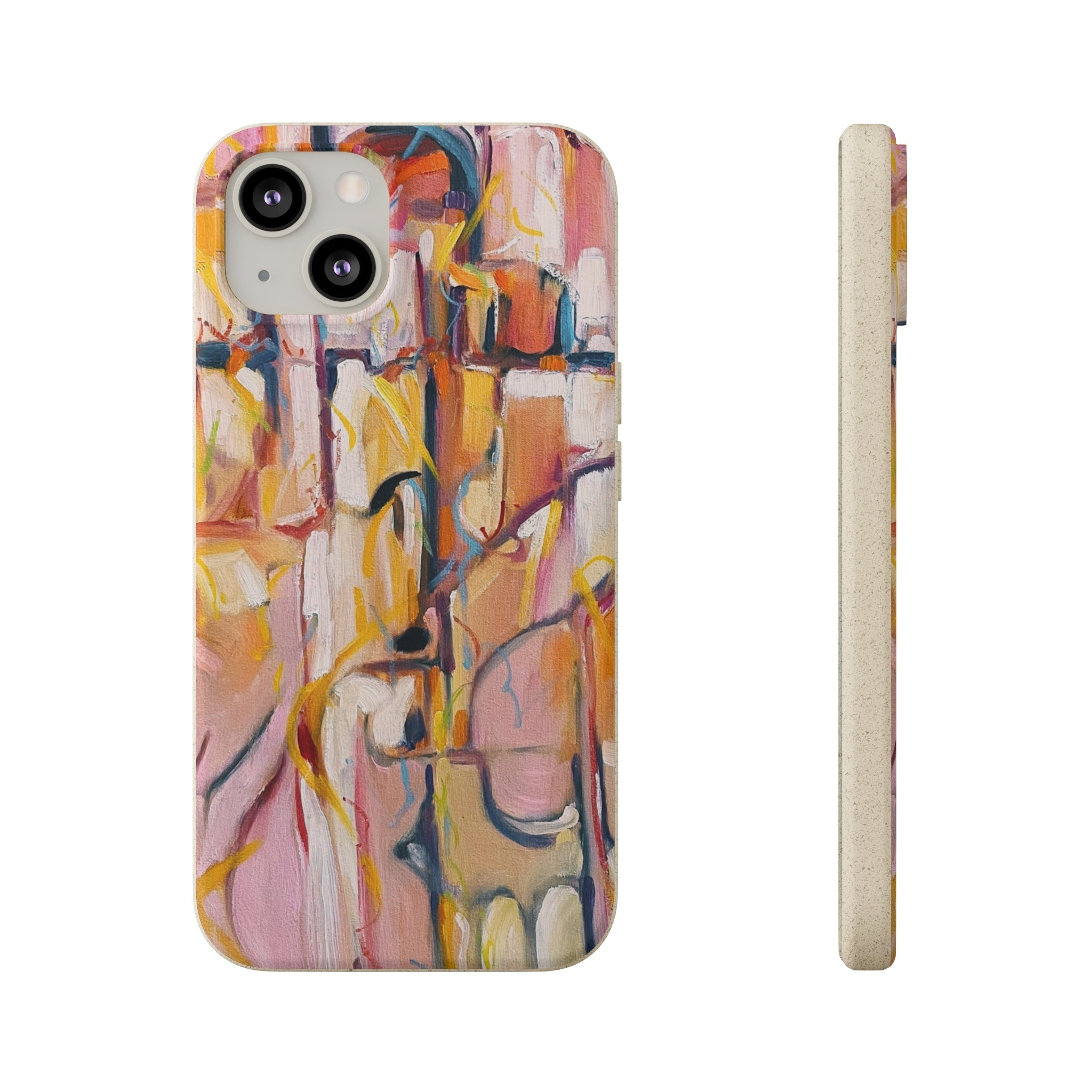 Biodegradable Phone Case with 'Abstract Pueblo' Original Artwork by Barbara Cleary
