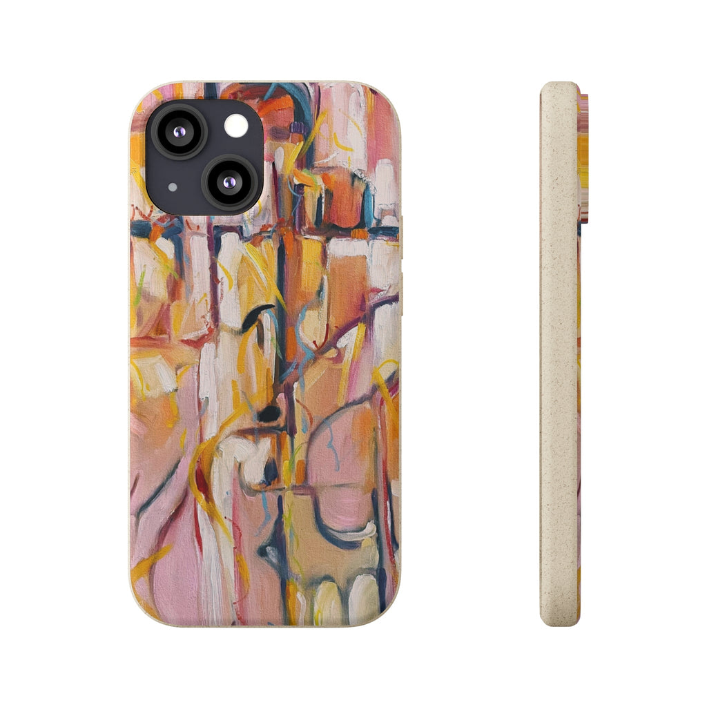 Biodegradable Phone Case with 'Abstract Pueblo' Original Artwork by Barbara Cleary