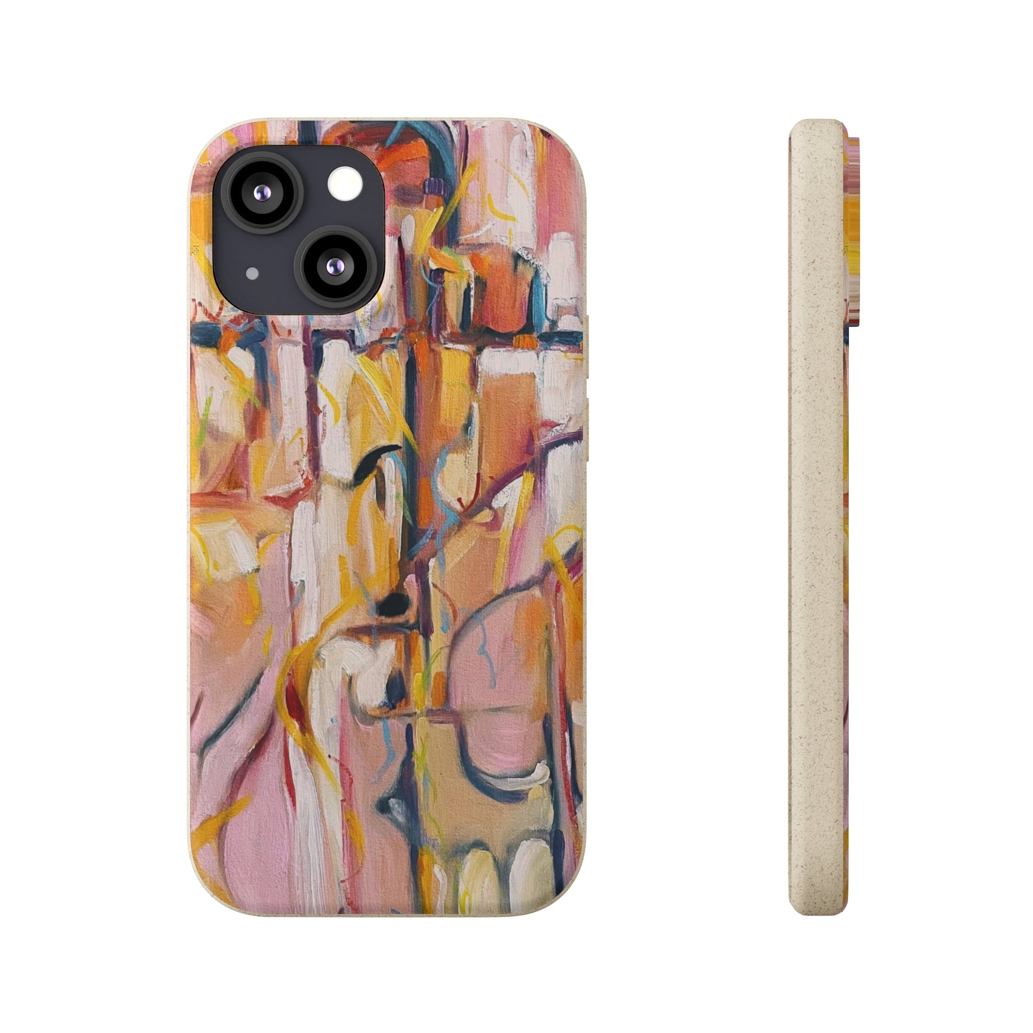 Biodegradable Phone Case with 'Abstract Pueblo' Original Artwork by Barbara Cleary