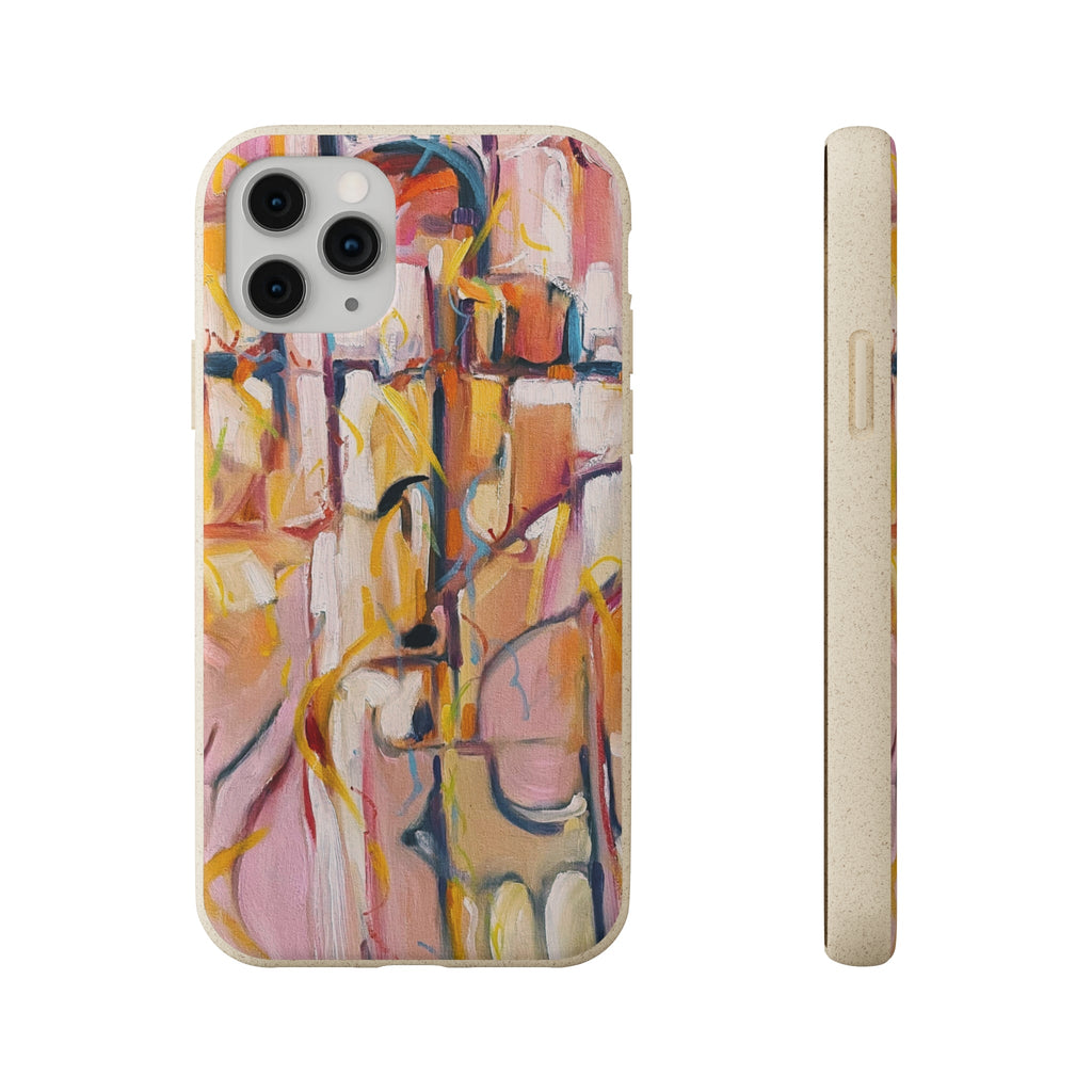 Biodegradable Phone Case with 'Abstract Pueblo' Original Artwork by Barbara Cleary