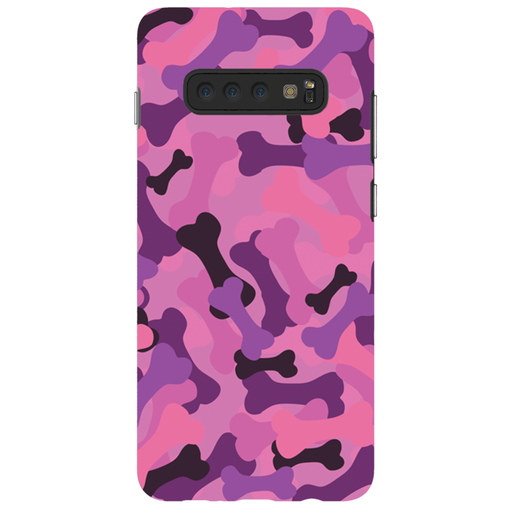 Bone Camo Pink Phone Cases