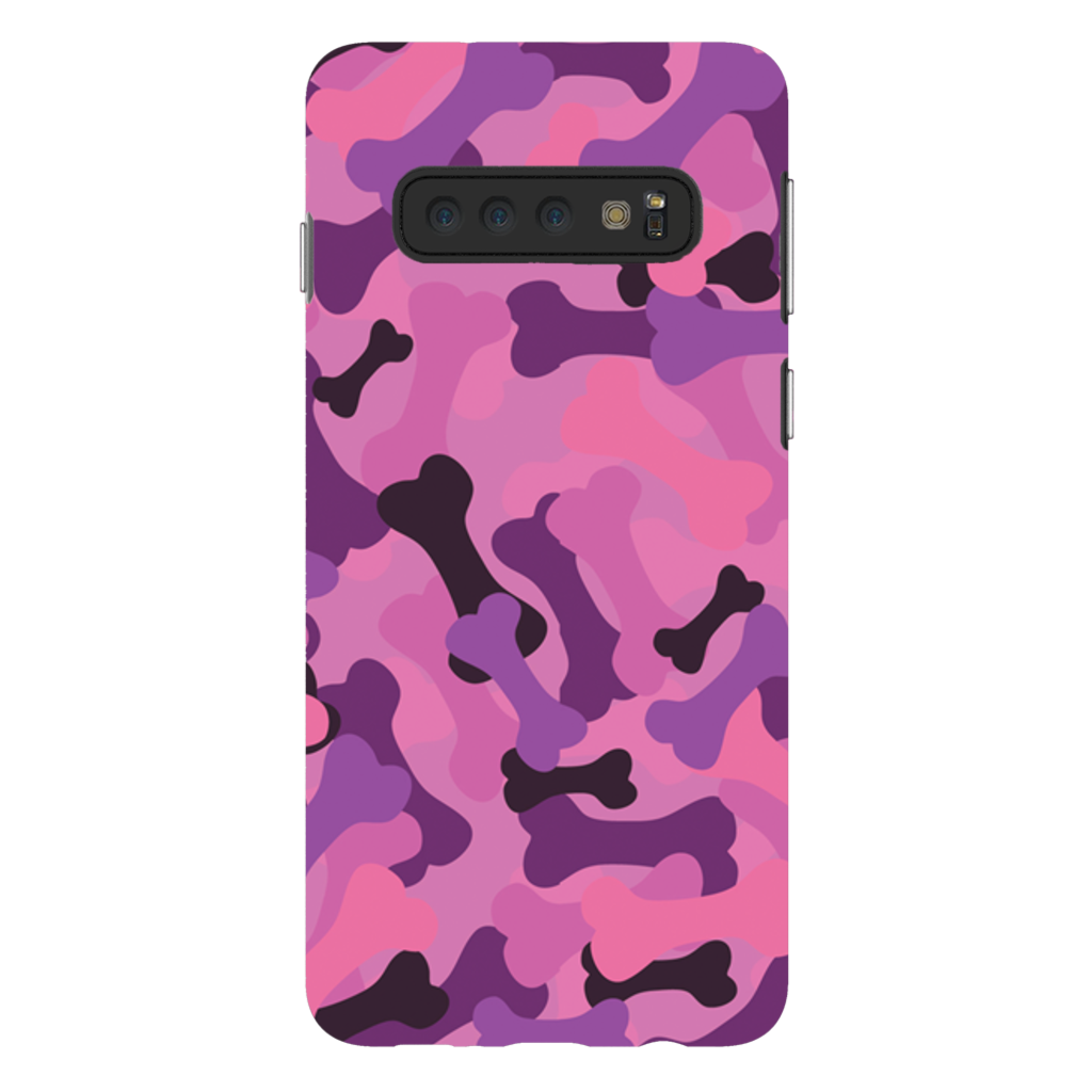 Bone Camo Pink Phone Cases
