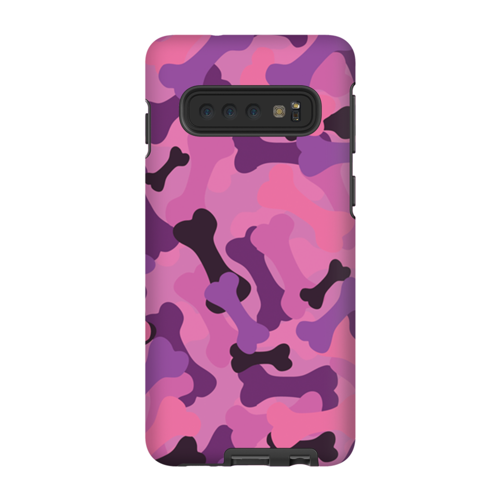 Bone Camo Pink Phone Cases