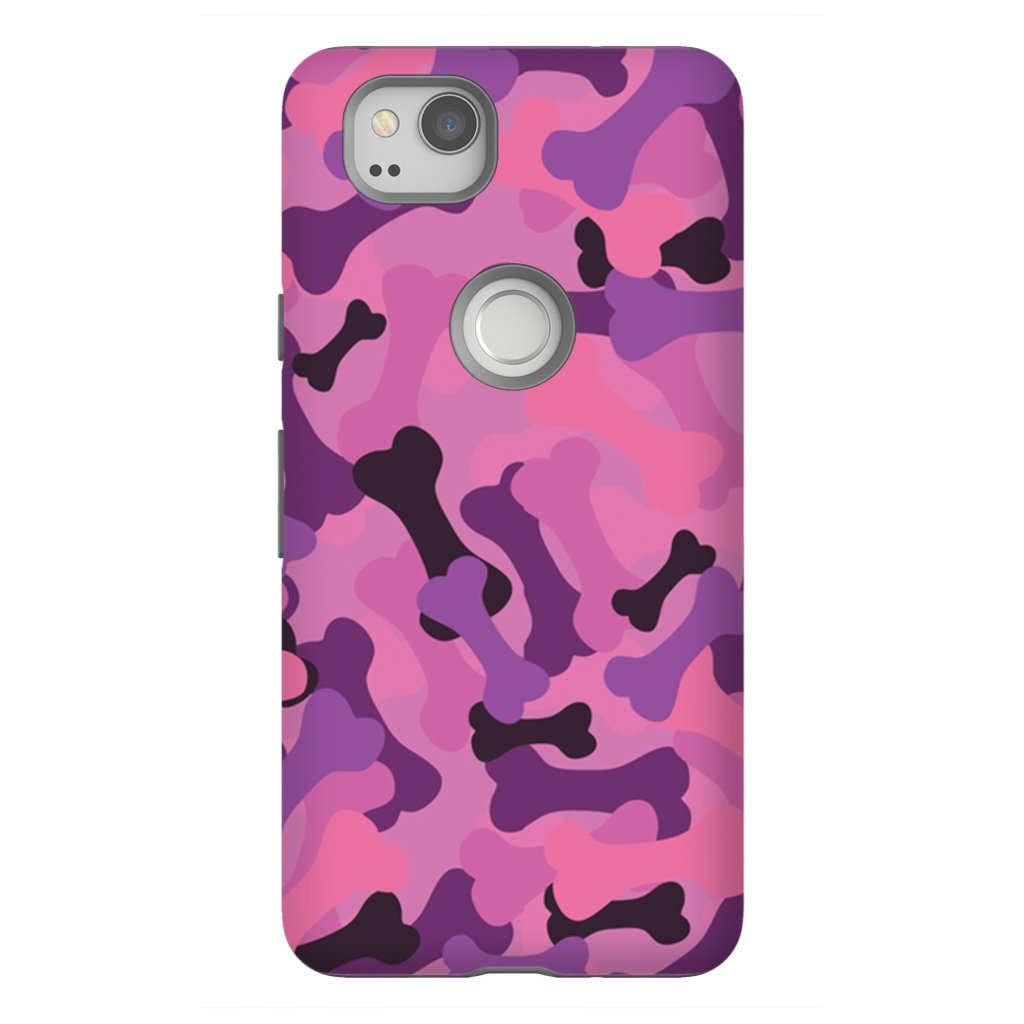 Bone Camo Pink Phone Cases