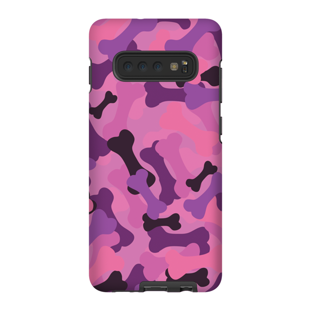 Bone Camo Pink Phone Cases