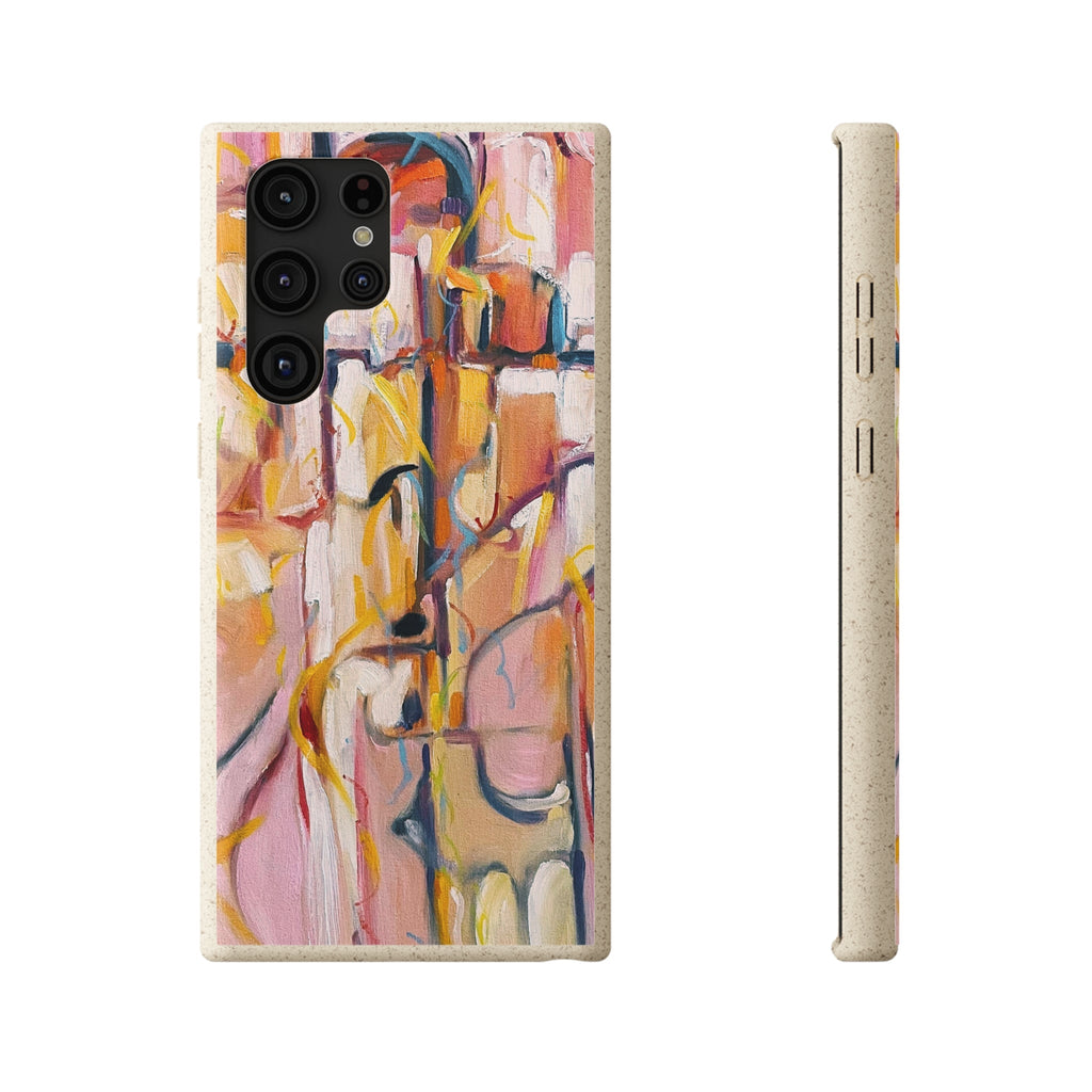 Biodegradable Phone Case with 'Abstract Pueblo' Original Artwork by Barbara Cleary