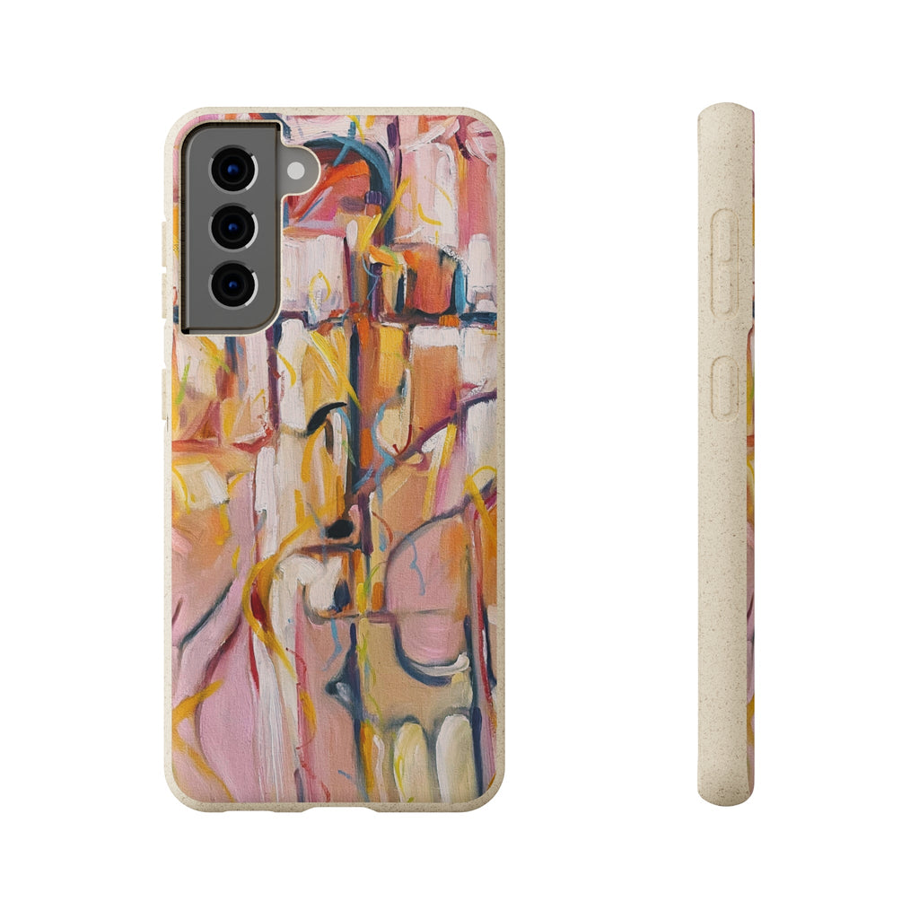 Biodegradable Phone Case with 'Abstract Pueblo' Original Artwork by Barbara Cleary