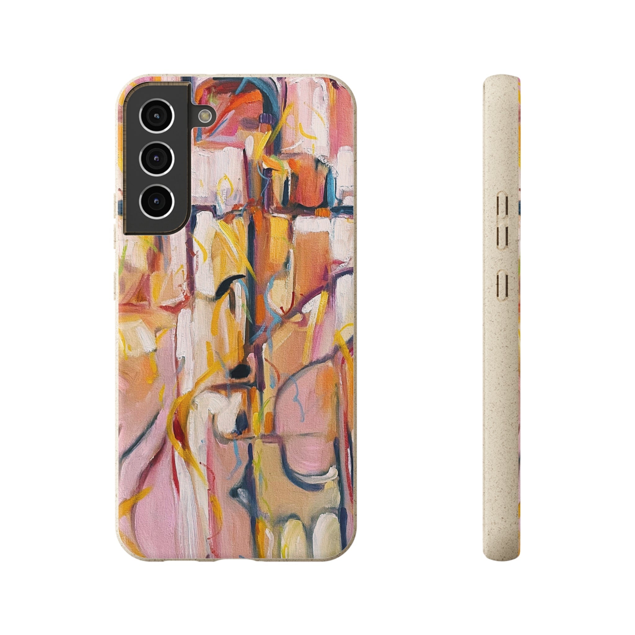 Biodegradable Phone Case with 'Abstract Pueblo' Original Artwork by Barbara Cleary