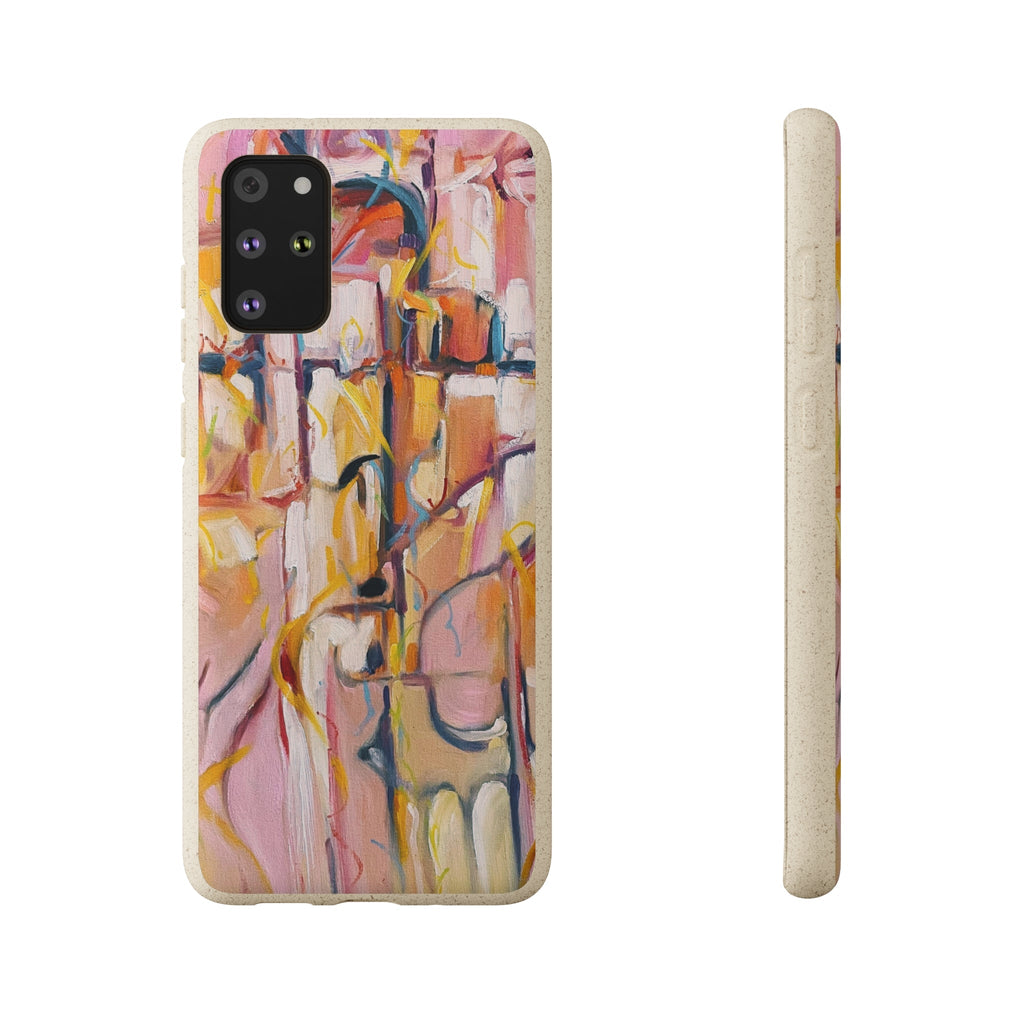 Biodegradable Phone Case with 'Abstract Pueblo' Original Artwork by Barbara Cleary