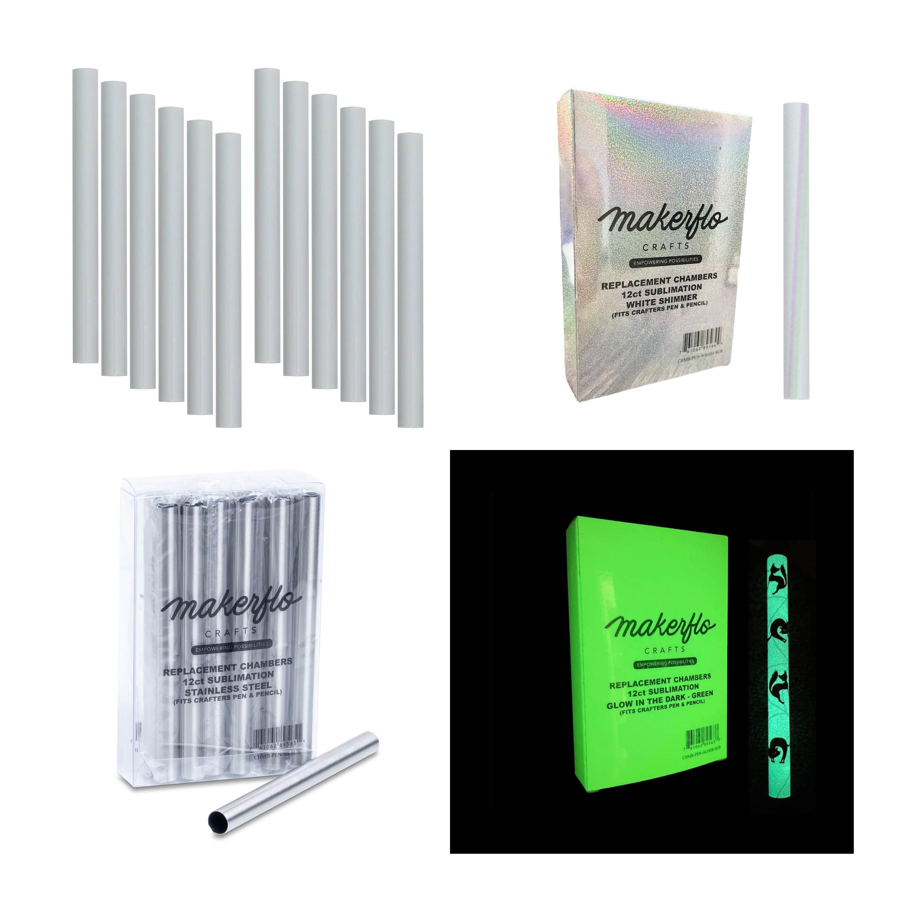 Sublimation Chambers for Crafter Pen & Pencil (12 pack)