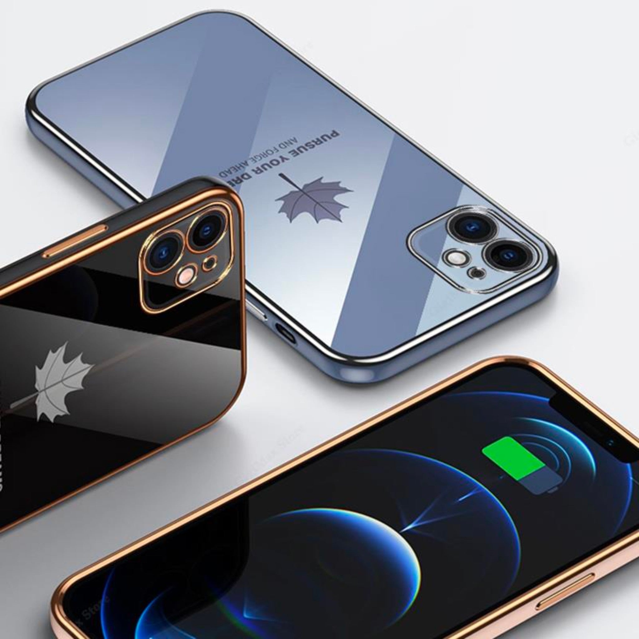 iPhone 14 Anacotte Maple leaves Plating iPhone case